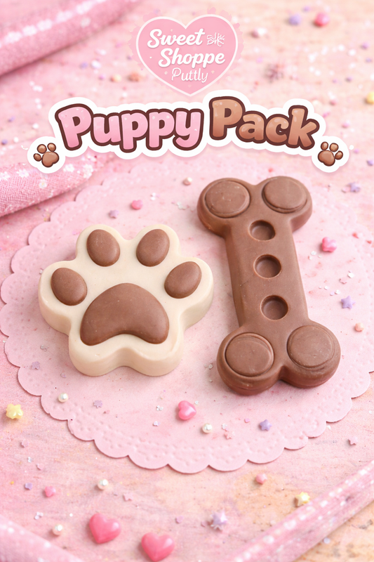 Puppy Pack Diamond Painting Putty 🐾🦴 | Handmade Paw & Bone Set | Sweet Shoppe Collection